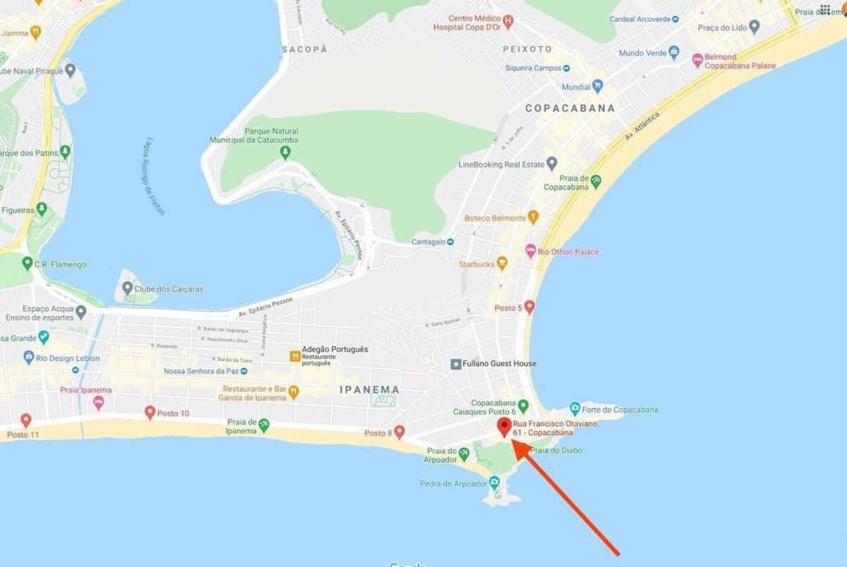 ריו דה ז'ניירו Flat Praia De Copacabana Ipanema - Pe Na Areia מראה חיצוני תמונה